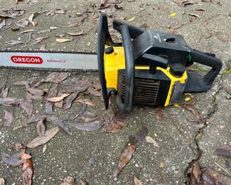 McCulloch 20” bar chain saw. Runs good 
$ 150.00