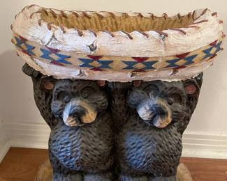 Bears 🐻 with canoe $45.00 planter