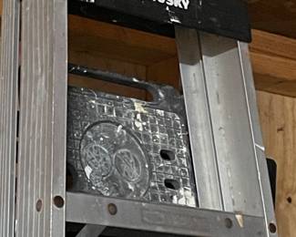 8’ ladders Keller fiberglass Husky aluminum. $65.00 each