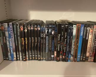Videos and DVD’s boxed sets:
Lord of the Rings; Star Wars; Harry Potter; pirates of the Caribbean; House; Walking Dead; The Pacific, Band of Brothers and many more!