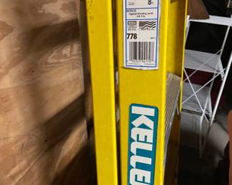 8’ ladders Keller fiberglass Husky aluminum. $65.00 each