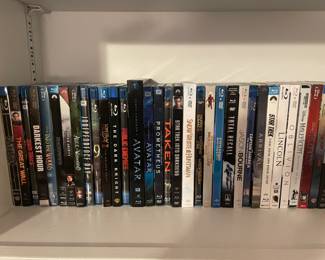 Videos and DVD’s boxed sets:
Lord of the Rings; Star Wars; Harry Potter; pirates of the Caribbean; House; Walking Dead; The Pacific, Band of Brothers and many more!