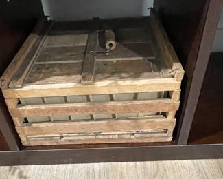 Antique egg crate