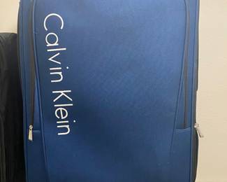 Calvin Klein luggage.