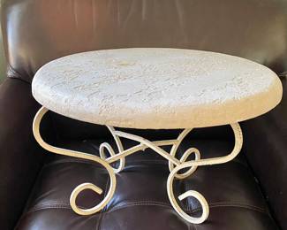 Travertine Stone Stool 