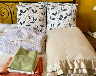 Decor pillows and bedding