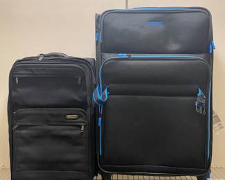Travel Pro and American Tourister luggage.