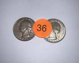SILVER 1949 & 1952 QUARTERS