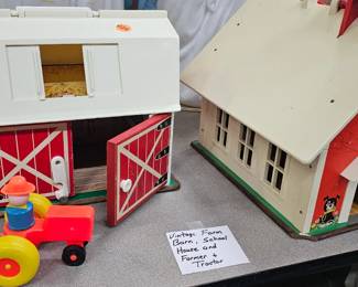 vintage fisher price barn school
