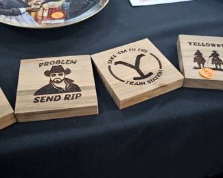 Wooden Yellowstone Coasters
