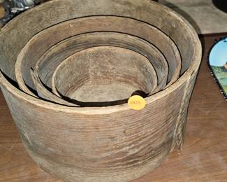 NESTING WOODEN CHEESE BOXES