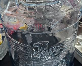 VINTAGE GLASS 1776 ANNIVERSARY JUG