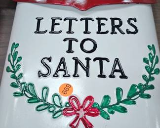 METAL LETTERS TO SANTA MAILBOX