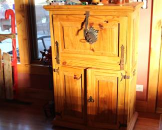 Bar style cabinet $200
