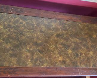 Buffet with Marble Inlay and Carved Wooden Top