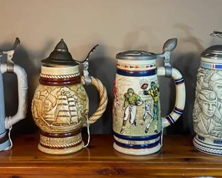 Avon Collectable Steins - Excellent Condition - Brilliant Colors; Various Prices