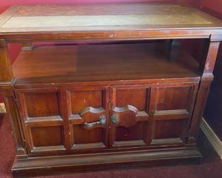 Buffet with Inlay and Carved Wooden Top