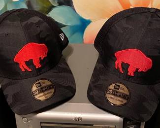 Men's Buffalo Bills New Era Black Camo Tone Historic 39THIRTY Flex Hat