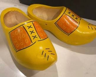 Collectible Wooden Dutch Shoe Clogs Souvenir of Holland