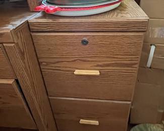 Laminated file cabinet