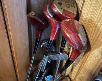 Vintage golf clubs