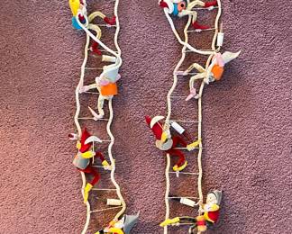 Snow White and Seven Dwarfs Christmas lighted ladders.....