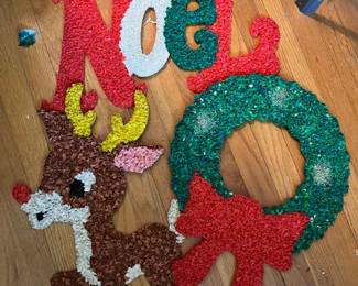 Vintage melted popcorn decorations