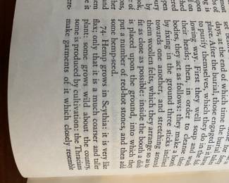 How many times did I have to sit through persuasive essays in English 101 where the Scythians use of hemp was postulated as an excuse to legalize pot?