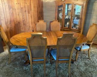 Stanley dining table and chairs.