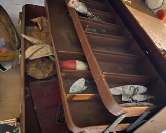 Old time fishing gear coach.