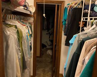 Closets full of fun clothes.