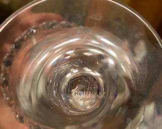 Bottom of Gorham stemware.