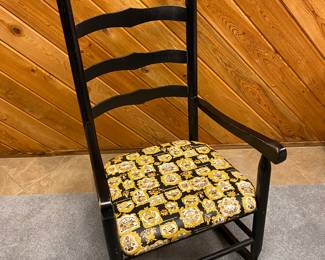 This chair also rocks.