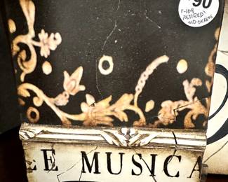 Sid Dickens T-109 Under the Stars Memory Block Tile, Retired (6" x 8"), Crackle Effect Used to Create an Aged Look & Feel ($90)