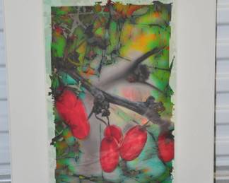Birmingham Artist, Marc Garrison Signed Watercolor, "Berry Blast" 18" x 24", ($115).