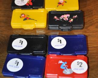 Original MAD CATZ Gameboy Advance (GBA) Colored Plastic Cartridge Storage Cases