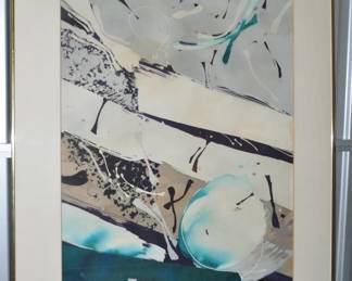 Ray Frost Fleming, Local Cranbrook Artist (b. 1936), Signed Dynamic Watercolor On Paper 34" x 48" Overall, ($495).