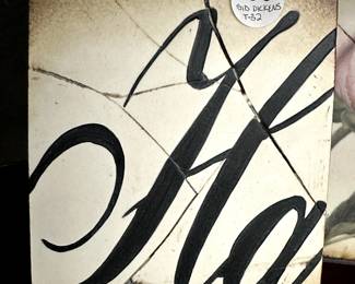 Sid Dickens Plaster Memory Block Tile, 1998 Series, "Ha" Retired Original Rare Tile, ( 8" x 6") Crackle Effect Used to Create an Aged Look & Feel ($90)