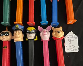 A Small Sample of the Great Collection of Vintage Pez Dispensers Available from Disney Along With Various Cartoon Characters ($3 Ea or 2 for $5)