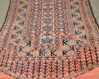 Semi-Antique Turkish Area Rug (c. 1930) 3'4" x 5'x9", ($200).