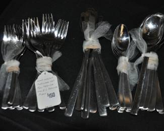 Nordic Flatware Set, 5 Piece Service for 8 With Serving Pieces ($150).