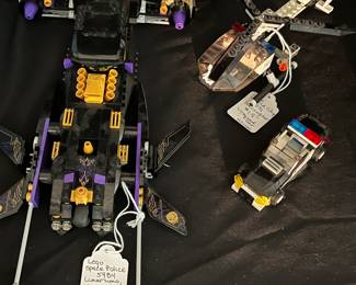 Lego Space Police 5984 Lunar Limo no Minis ($70), LegoWorld City Helicopter 7031 With Squad Car ($15)