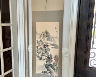 Japanese scroll wall hanging 5’8” long