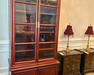 Rosewood display cabinet