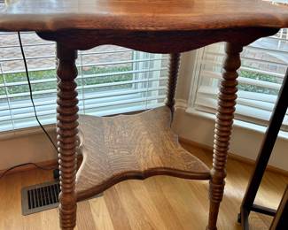 vintage oak ball & claw table