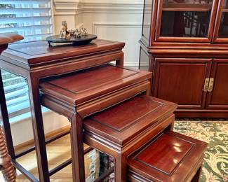 Rosewood nesting tables
