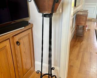 iron & copper plant stand