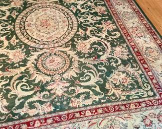 approx 9’ by 12’ wool rug