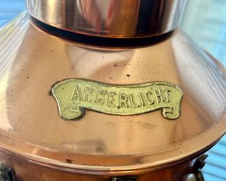 vintage Ankerlight nautical lantern, modified into a lamp