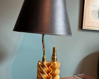 One of a kind screw compressor lamp (solid & extremely heavy!)